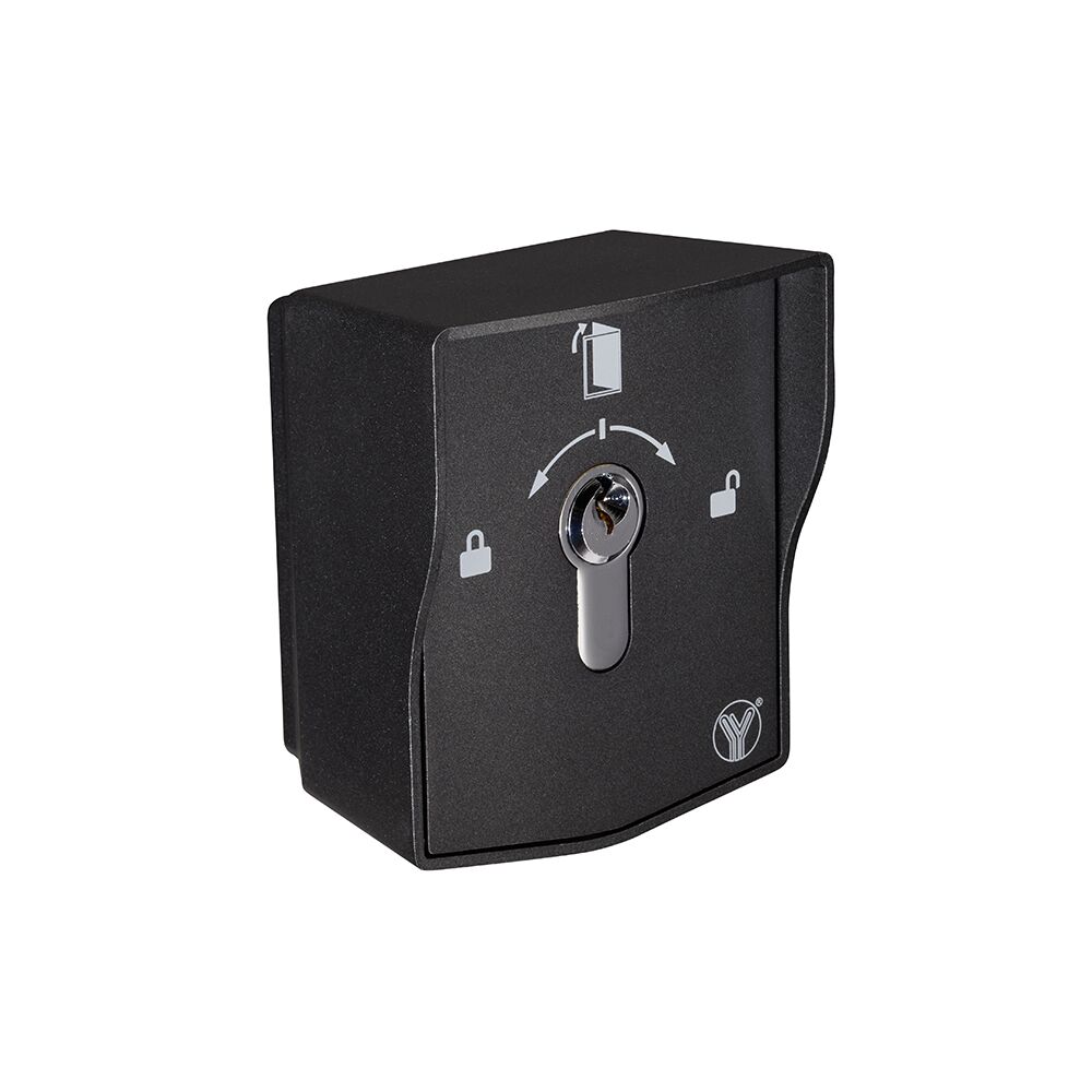 Bouton de sortie étanche standard européen avec interrupteur à clé YKS-852B(EN) (3)